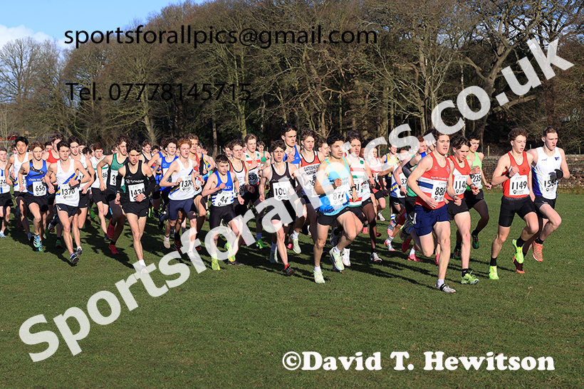 Mens under-17s 2025 Northern Cross Country Champs, Tatton Park, Knutsford, Cheshire. Photo: David T. Hewitson/Sports for All Pics